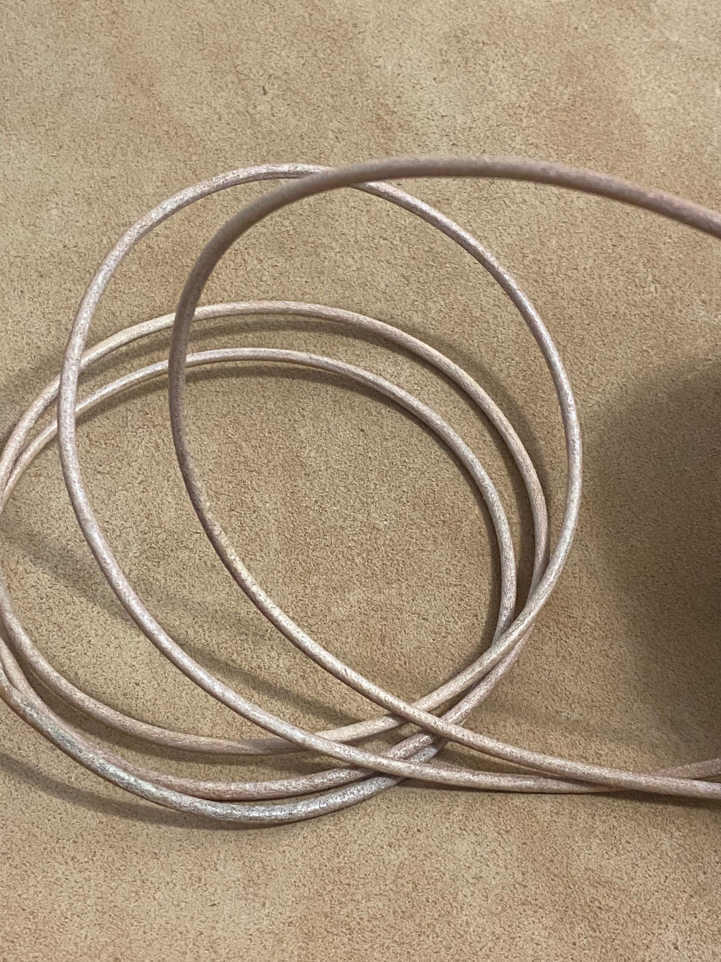 Round belt strap 3 mm | cowhide 1m