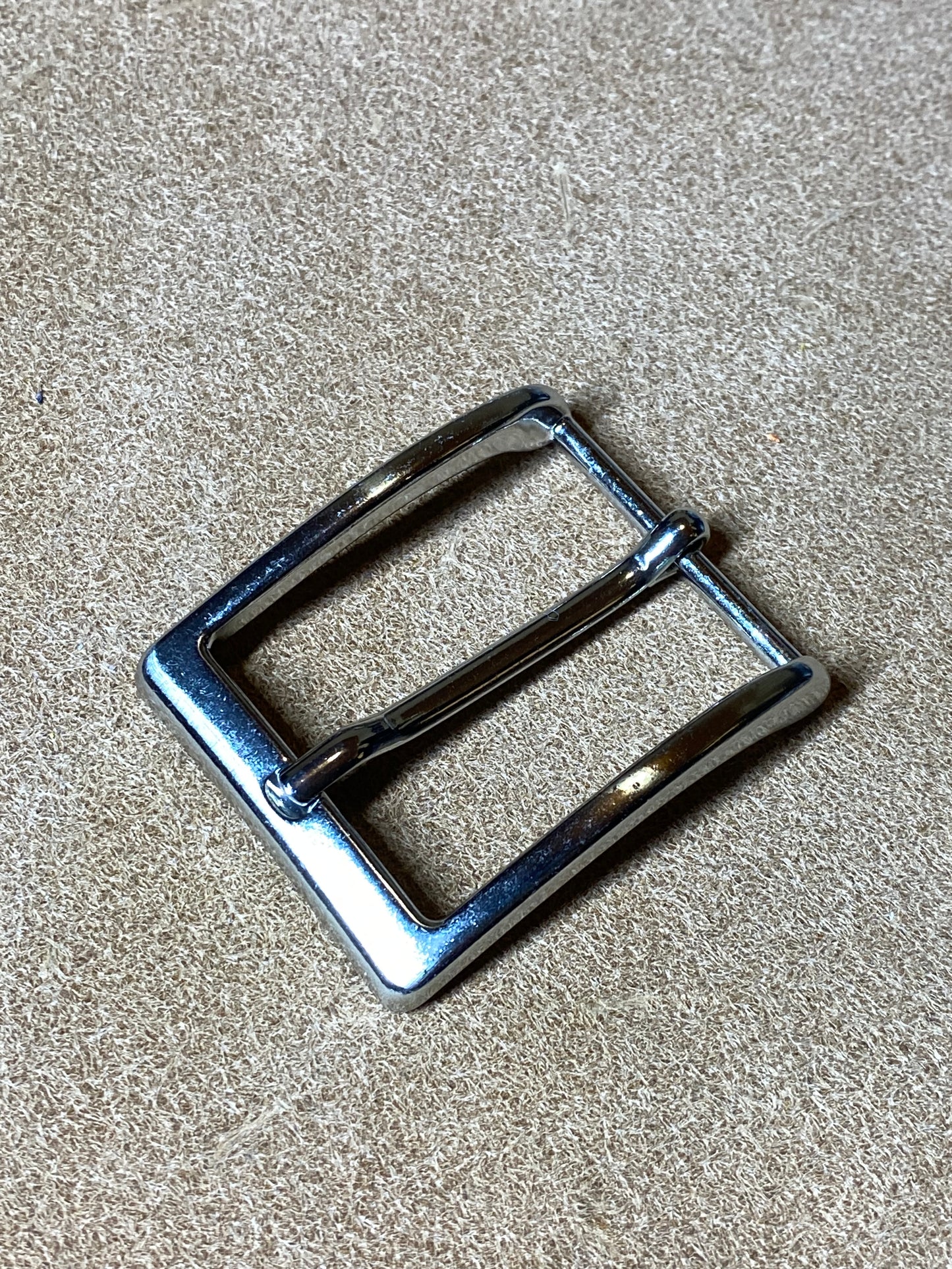 Schnalle 35 mm Durchlass, Weißbronze