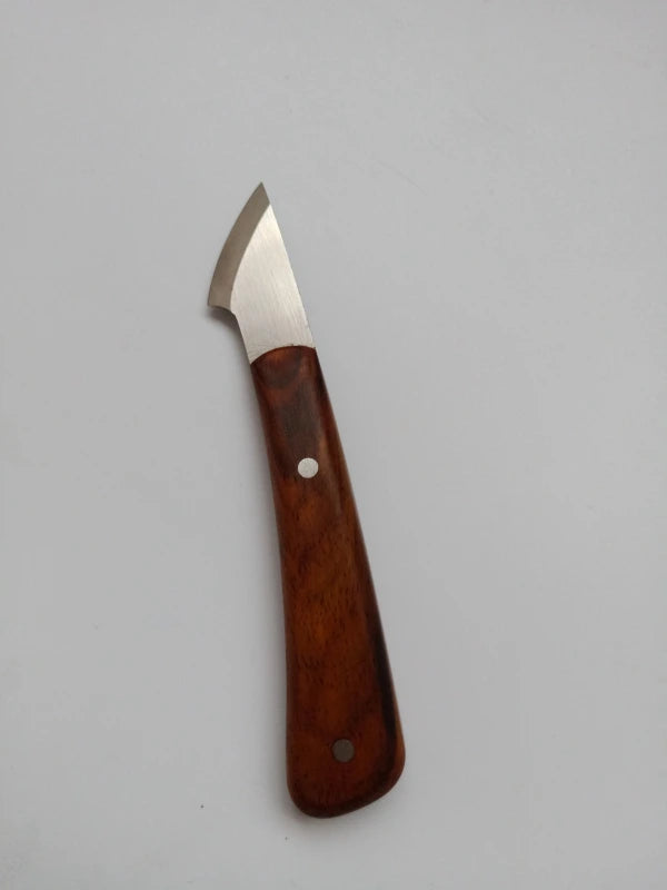 Kevin Lee Cuchillo redondo pequeño para trabajos en cuero. KL Cuchillo redondo pequeño de full-tang