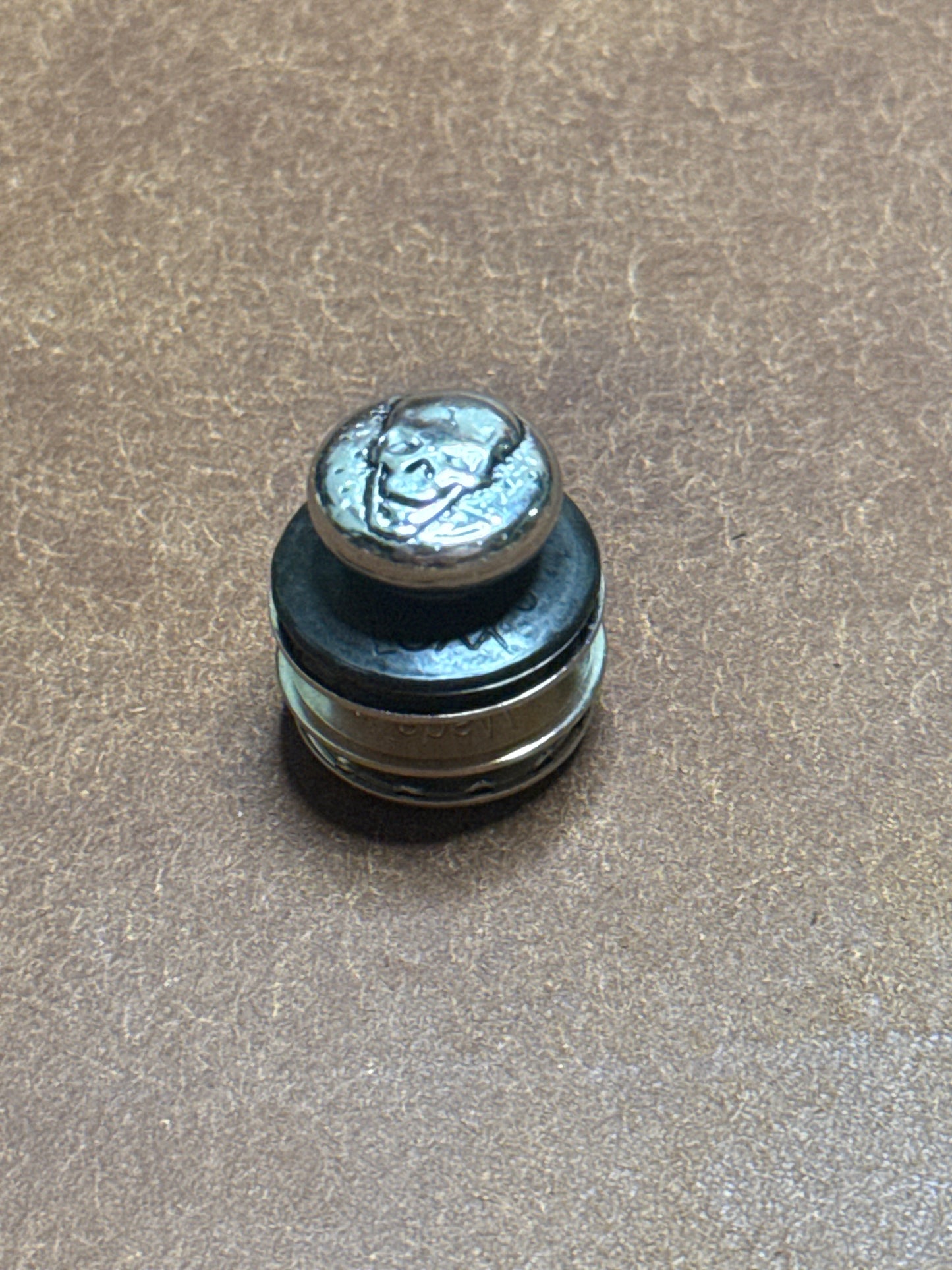 LOXX® Verschluss Evil Skull Altnickel