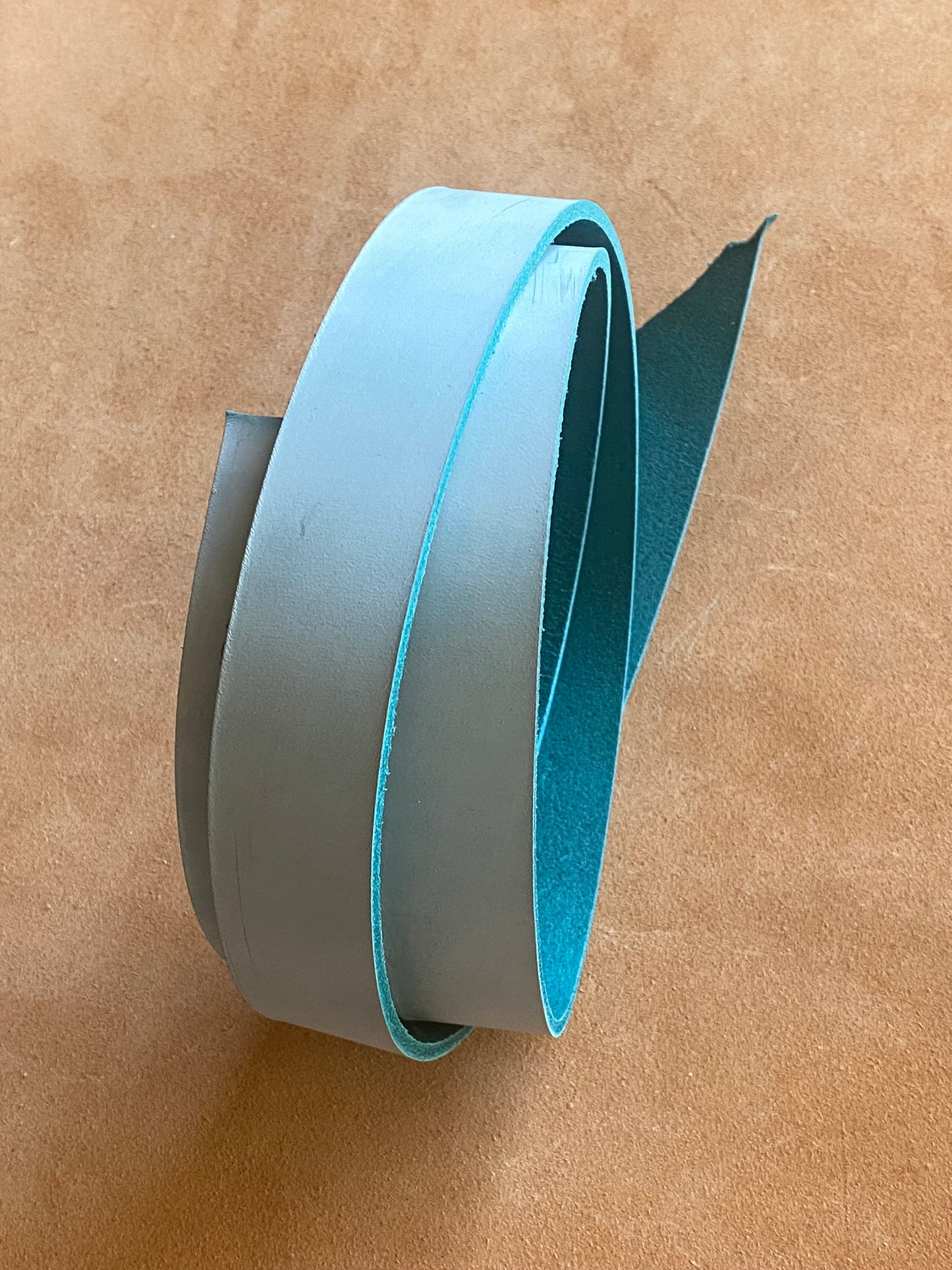 Correa de cuero Phantom 3,0 mm Aqua 120 cm. Cuello