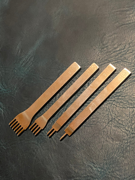 4er Basic Set Kevin Lee Basic Prickeisen japanische Form (Diamantenform)