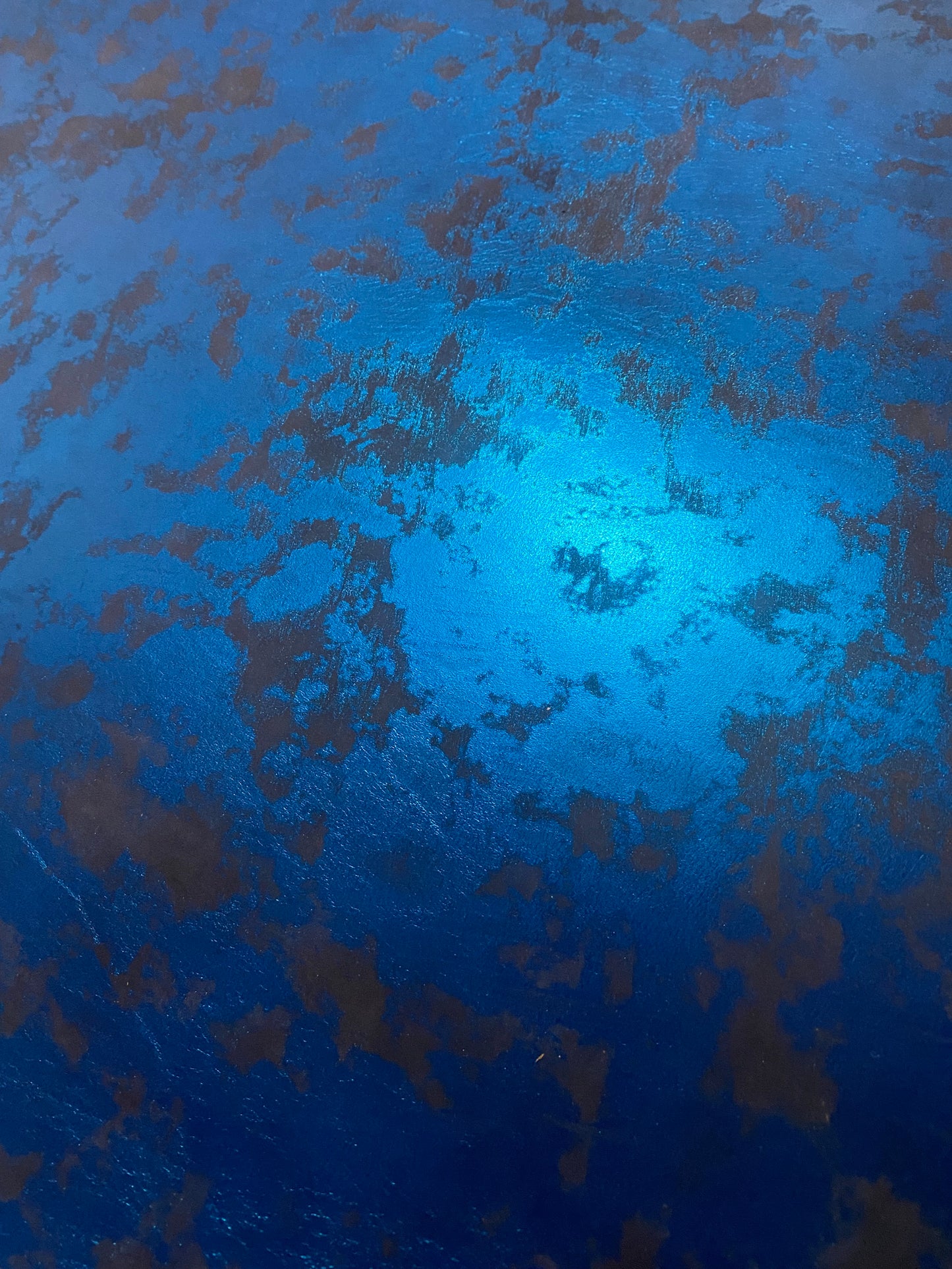 Blue marbled leather 2.0 mm, vegetable tanned
