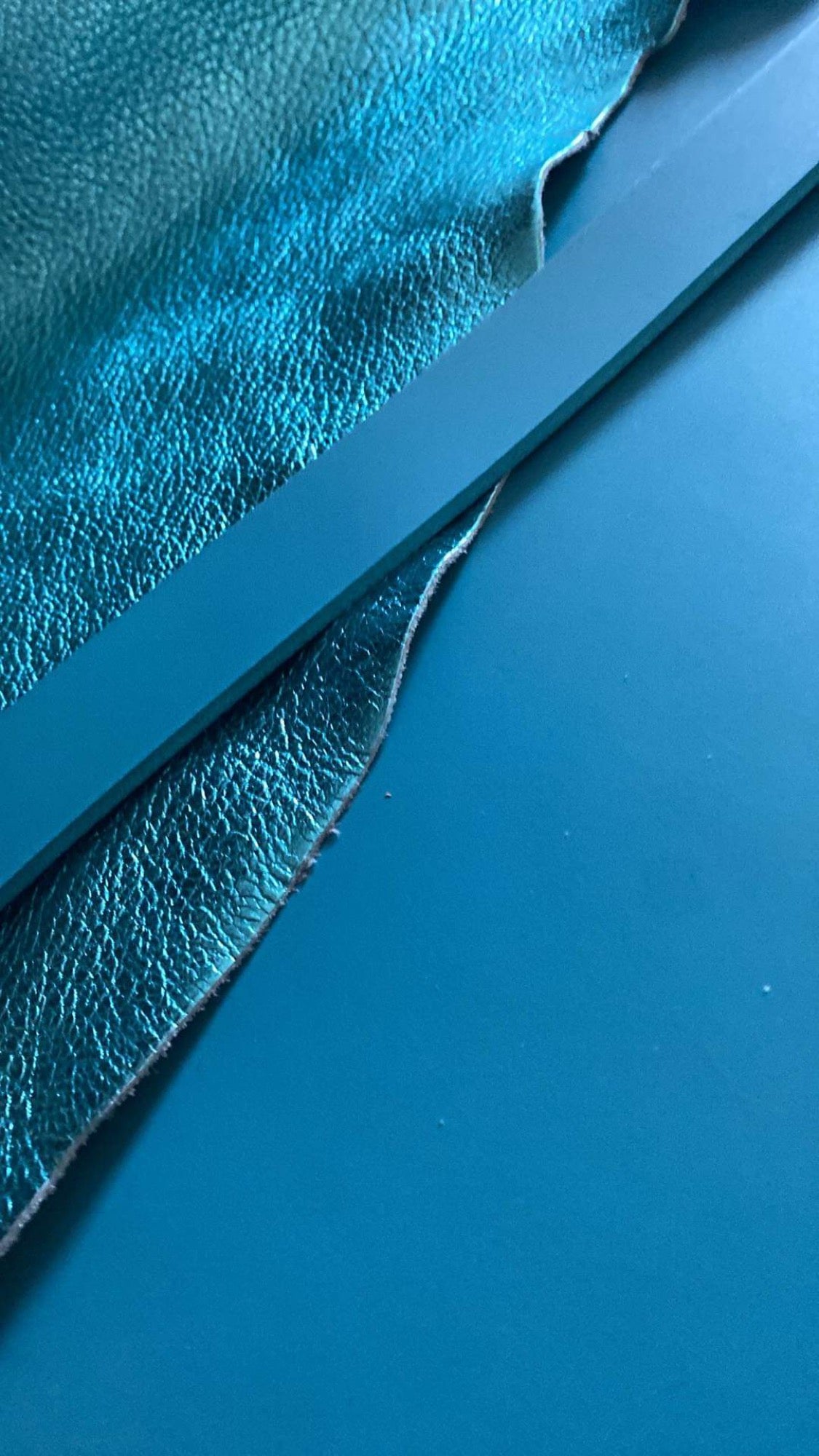Cinturón Azul claro 3.5 mm Croupon 135 cm