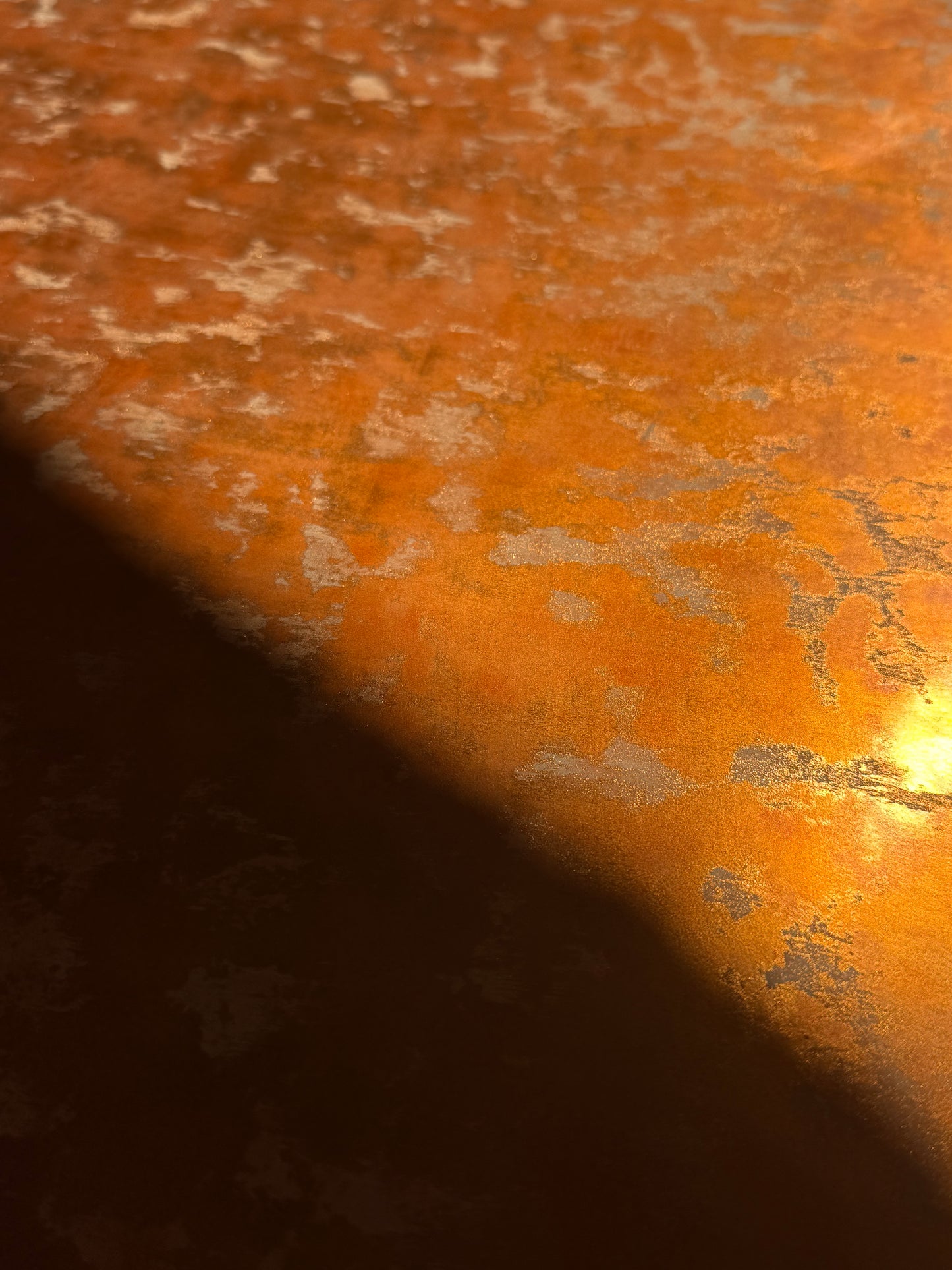 Gold marbled leather 1.4-1.6mm, vegetable tanning