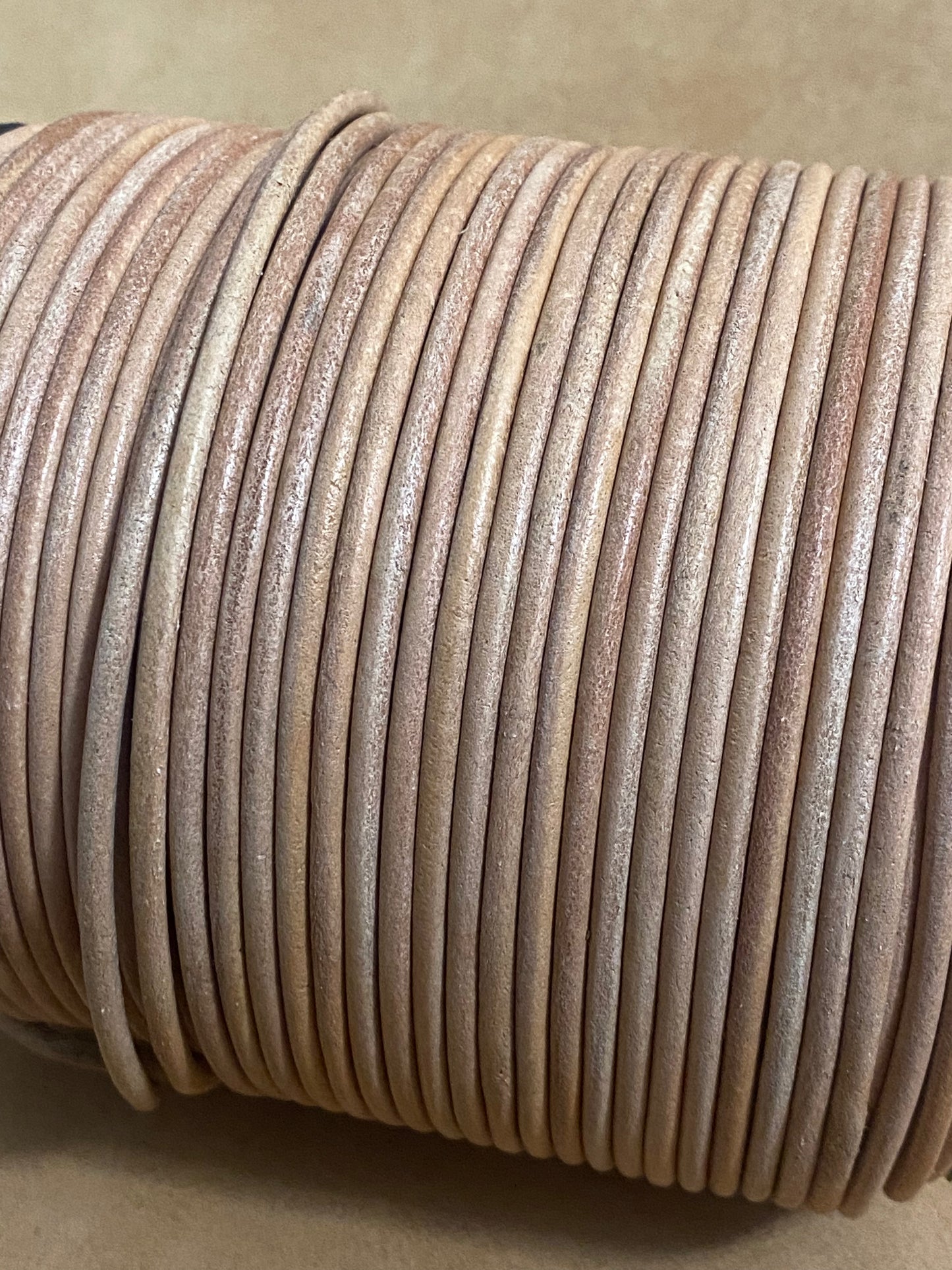 Round belt strap 3 mm | cowhide 1m