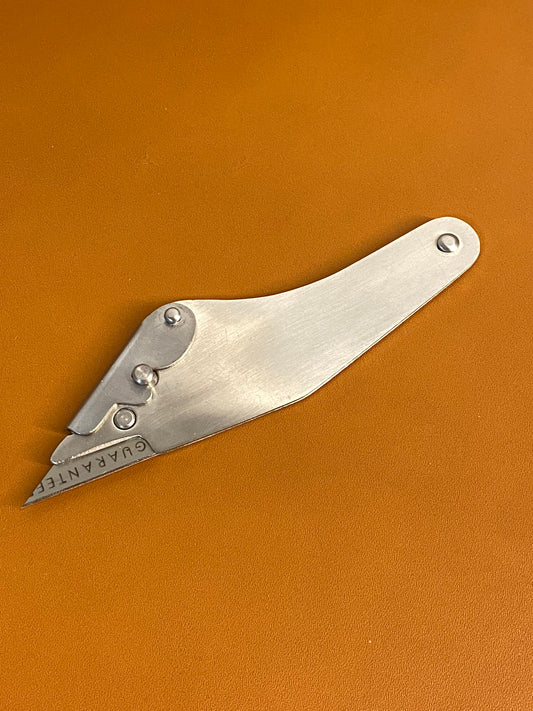 Messer für Lederarbeiten inkl. 2x Klingen. Furrier Knife. Kürschnermesser.