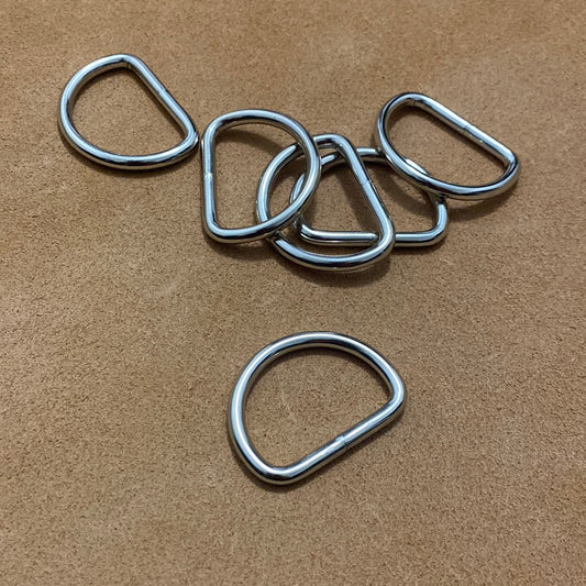 D-Ring niquelado 30 mm x 22 x 3,8 mm