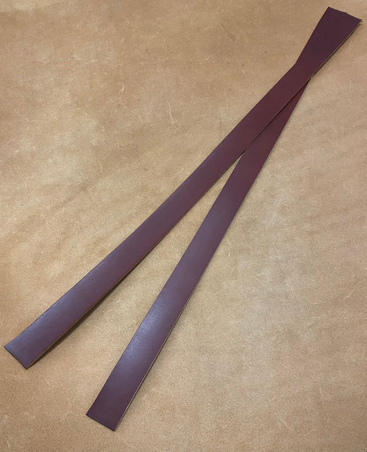 Short straps dry leather 3.2 - 3.5 mm cognac 60-65 cm. Neck