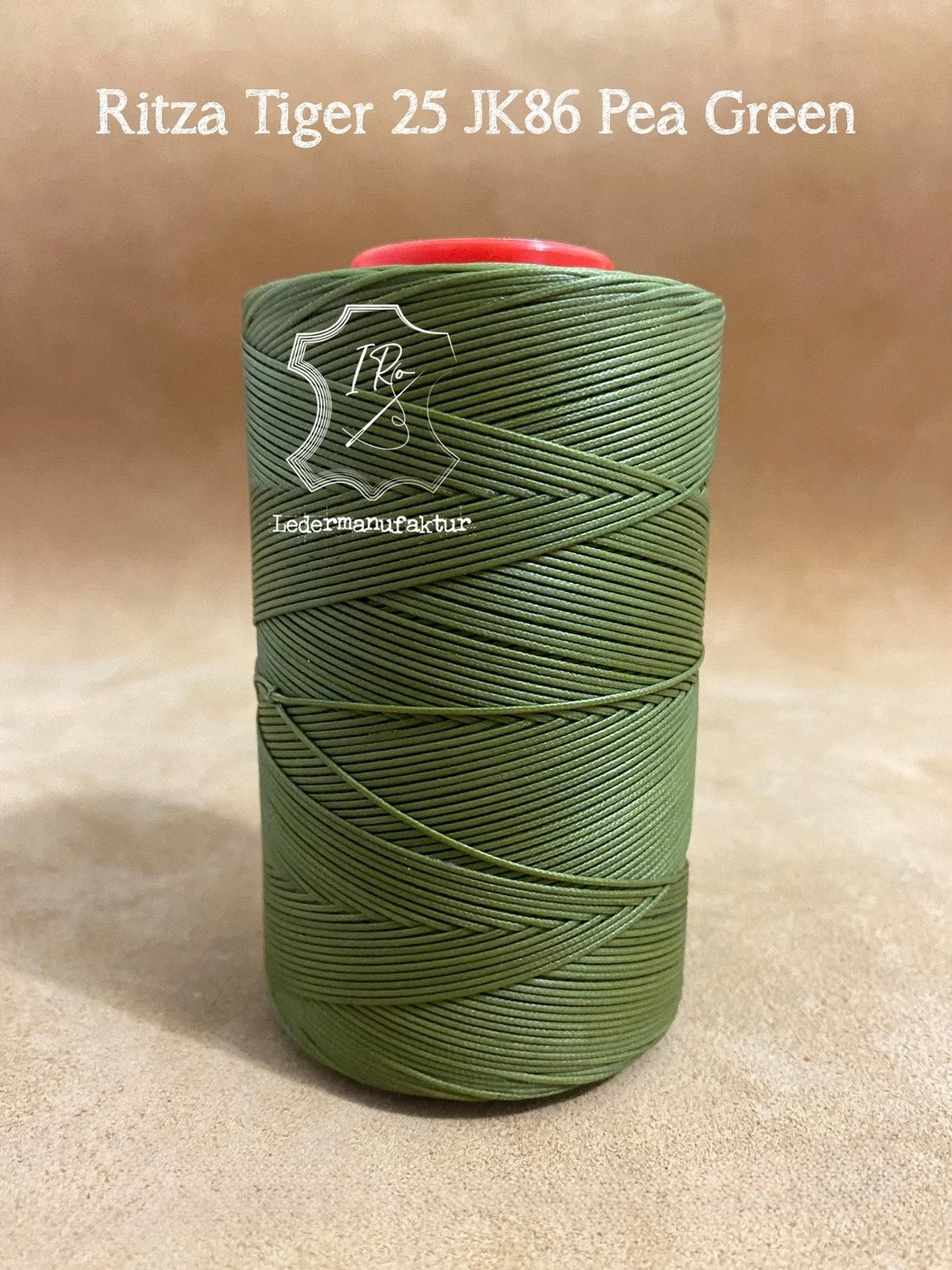 1,2 mm Ritza 25 tigre 500 m carrete | Hilo para coser cuero, encerado. Puntada a mano, hilo para coser a mano, forma plana