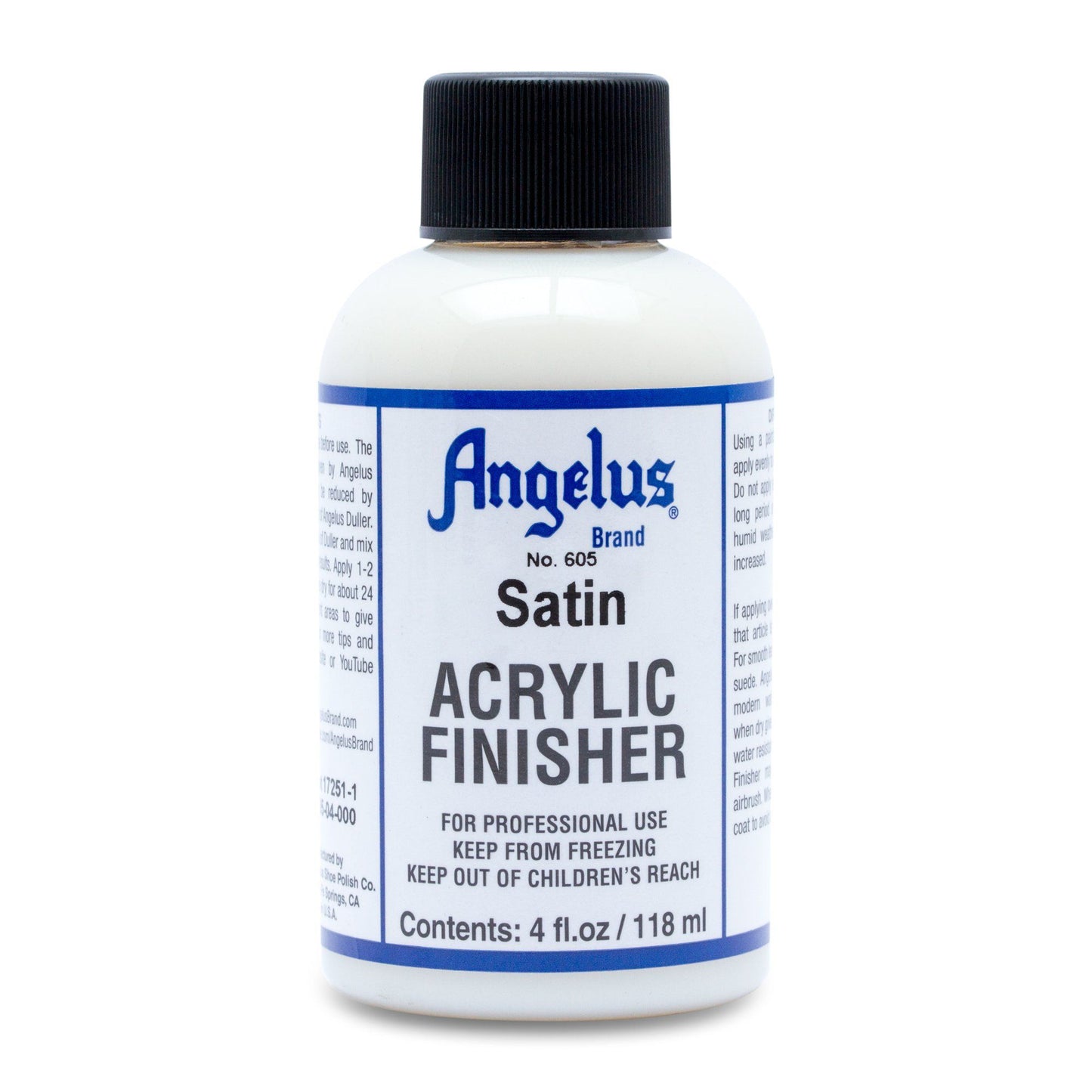 Angelus acabado acrílico satinado (semimate) base agua #605