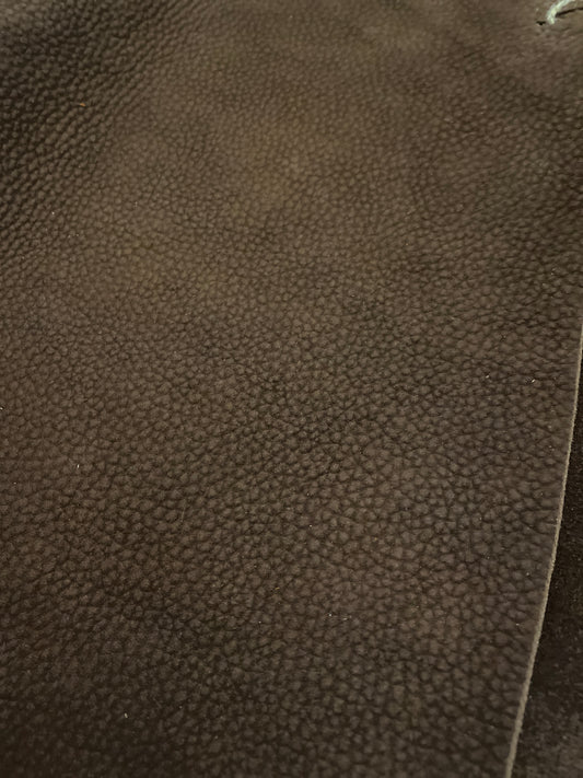 Horween Leather - Nubuck Avalanche "Chocolate" 5-5.5 Oz.