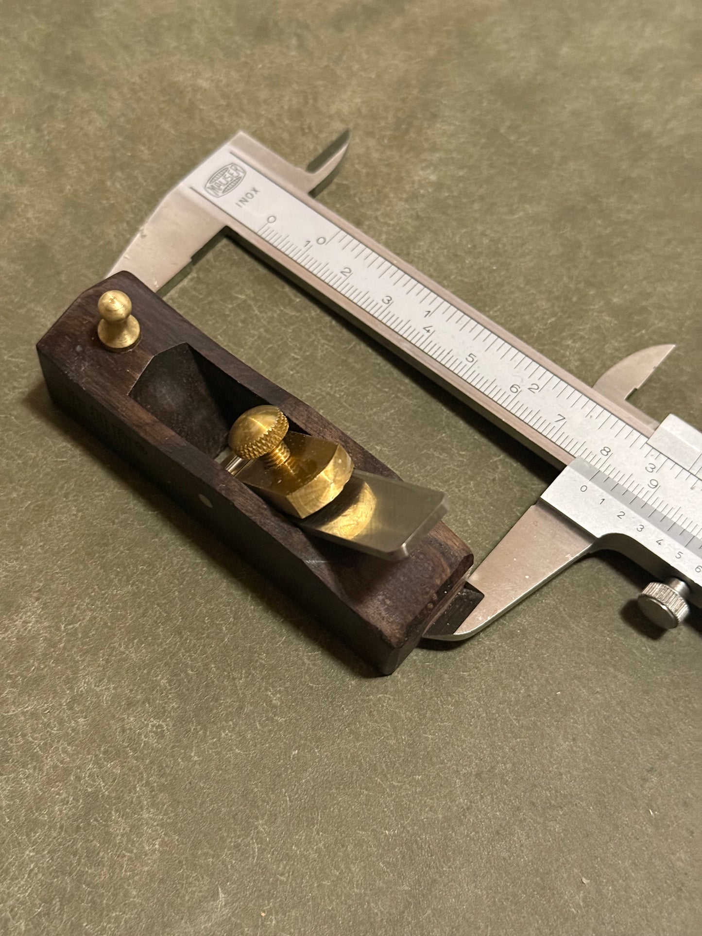 kleiner Lederhobel leather plain skivingplane