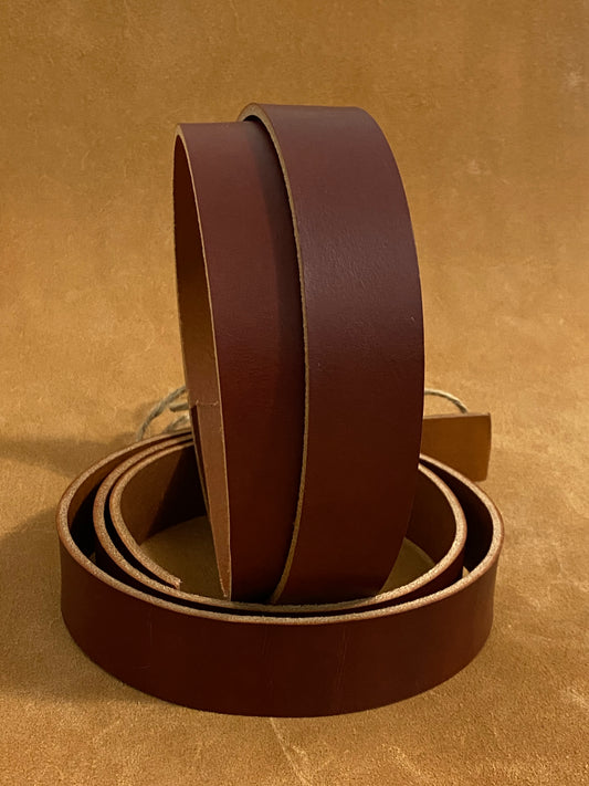 Strap dry leather 3.2 - 3.5 mm cognac 105-120 cm. Croupon