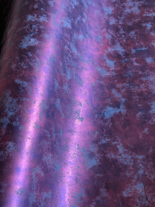 Gold marbled leather 1.4-1.6mm, vegetable tanning