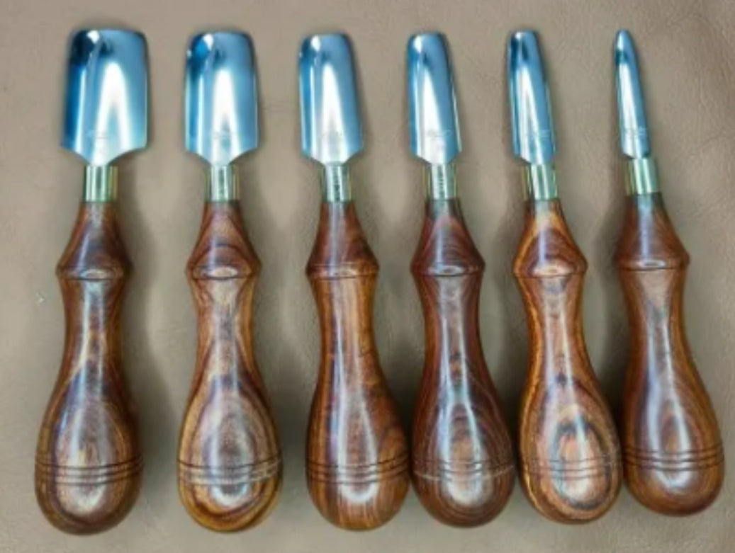 Kevin Lee Eckenschneider Complete Set, for leatherwork. Corner knife punch.