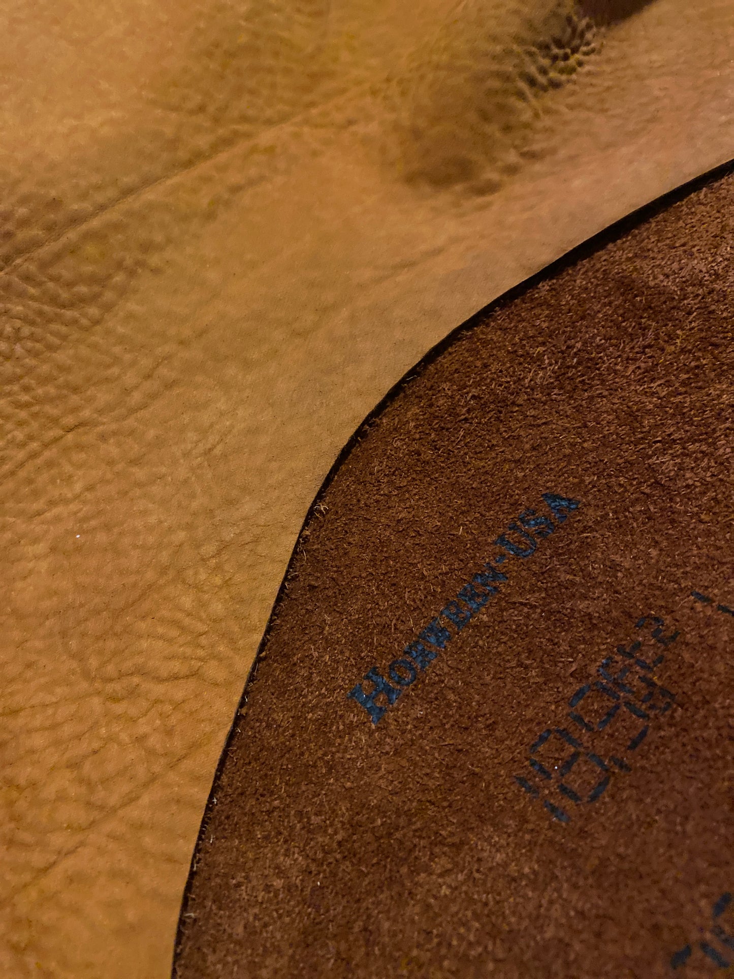 Horween Leather - Nubuck Avalanche "Havana" 5-5.5 Oz.
