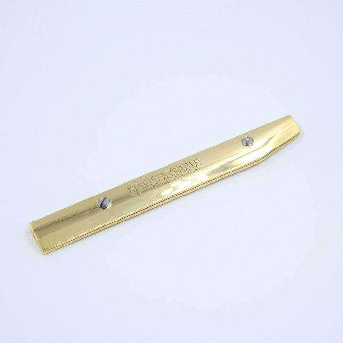 Vergez Blanchard Messing Messer inkl. Klinge. Brass Cutting Knife „L‘Indispensable“. Für Linkshänder.