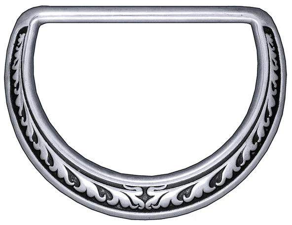 04125 Floral Saddle Dee Ring