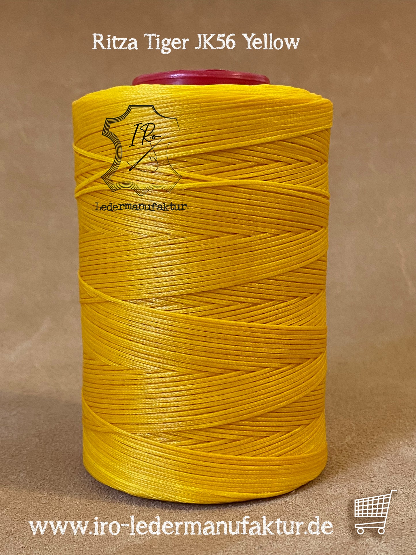 1 mm Ritza 25 tigre 100 m bobina | Hilo de coser para cuero, encerado. Puntada a mano, hilo de coser a mano, forma plana.