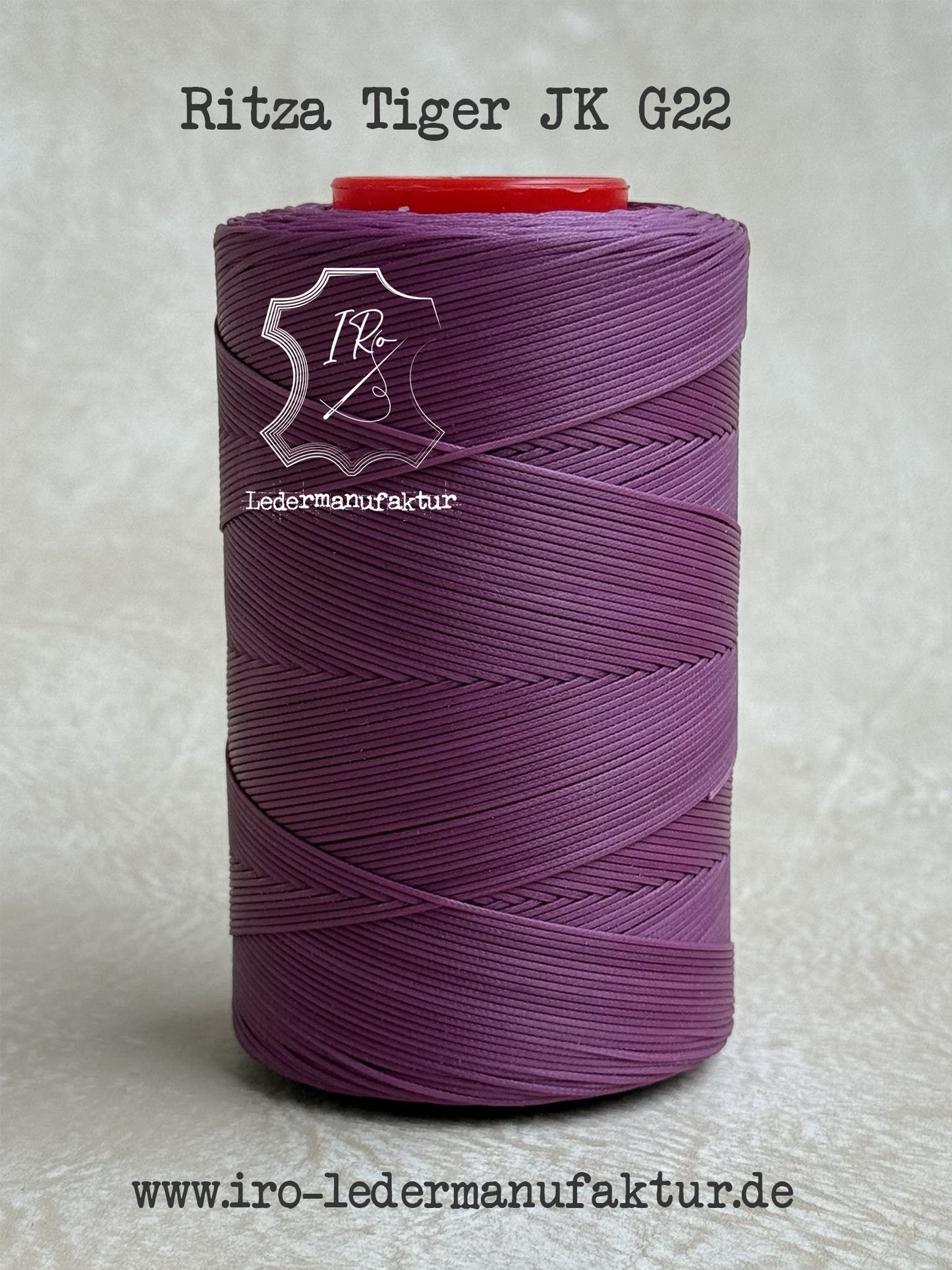 0.8 mm Ritza 25 tiger 50 m spool | Sewing thread for leather, waxed. Hand stitch, flat shape