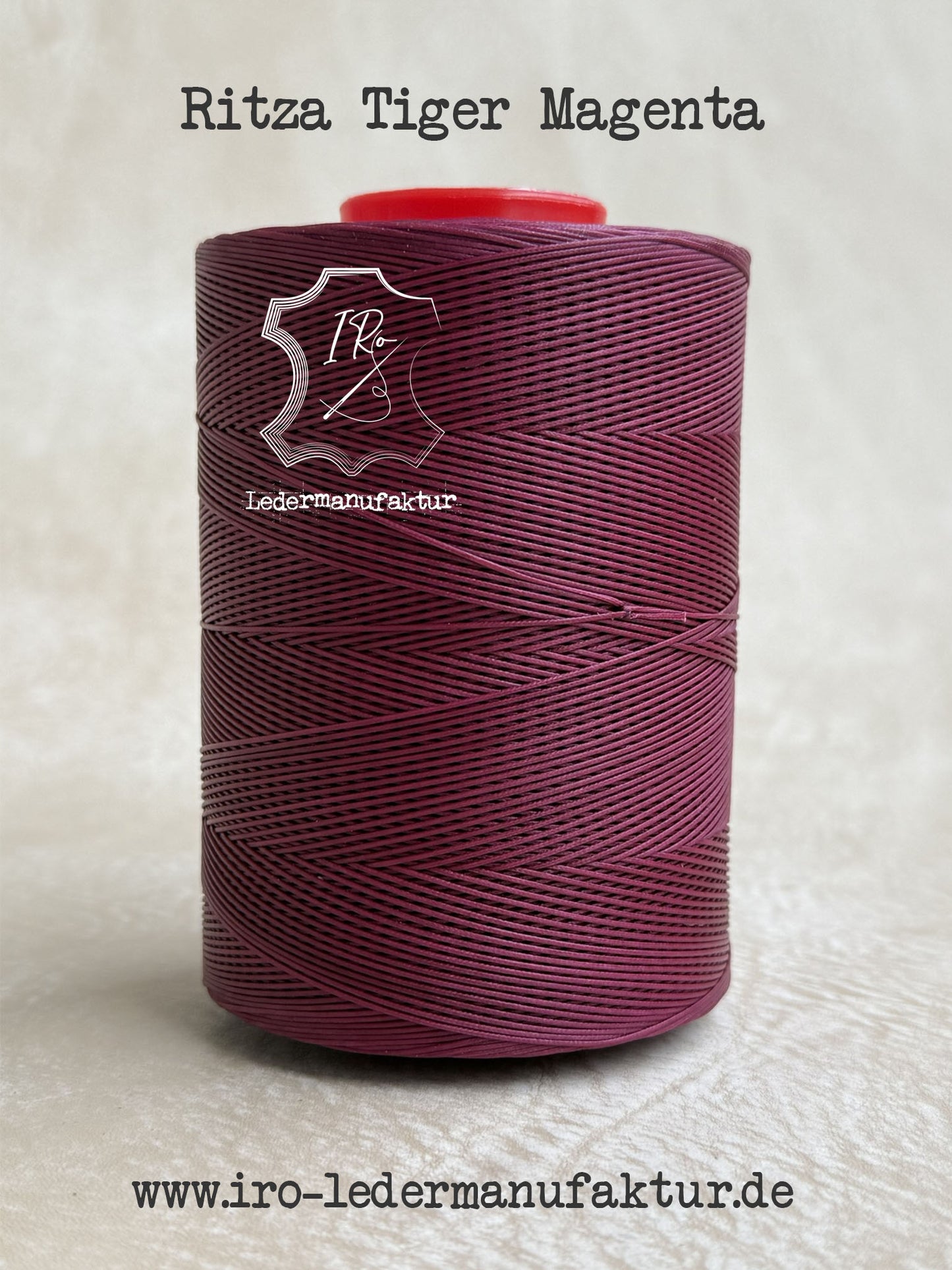 0.6 mm Ritza 25 tiger 50 m spool | Sewing thread for leather, waxed. Hand stitch, flat shape