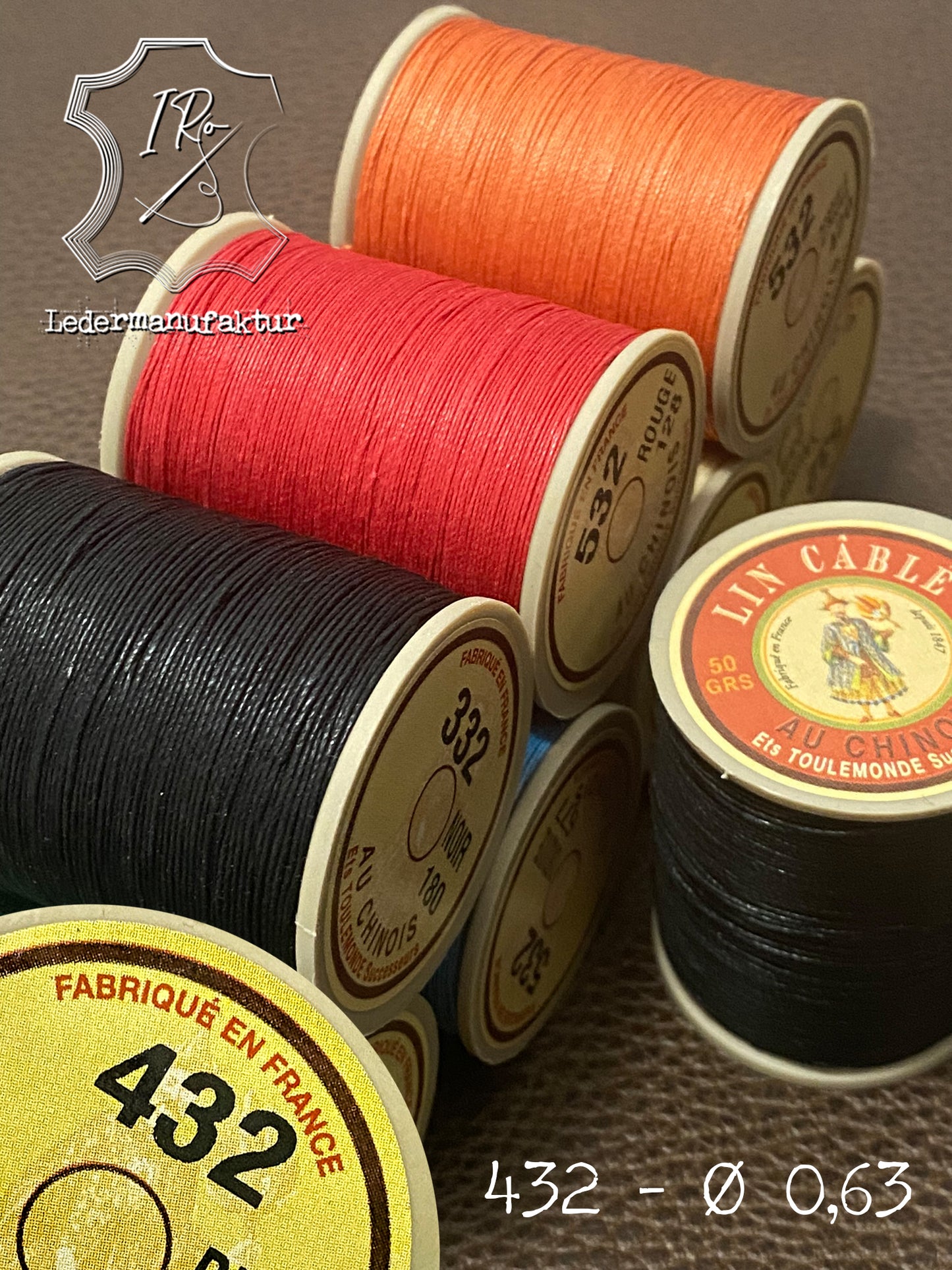 Lin câblé 432 Fil Au Chinois 50g Spule | 0,63 mm | 200 m