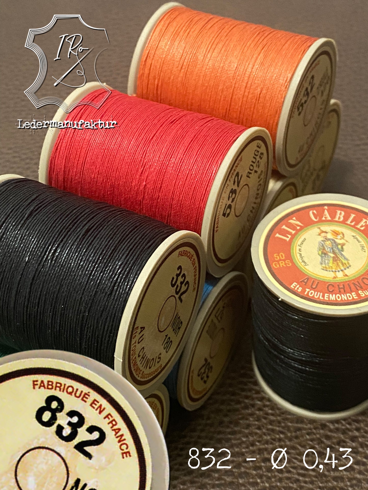 Lino cableado 832 Fil Au Chinois 50g Spule | 0,43 milímetros | 375 metros