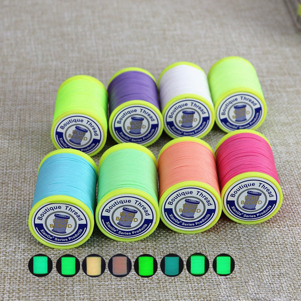 Luminous braid | 0,6 mm | waxed thread - flat -
