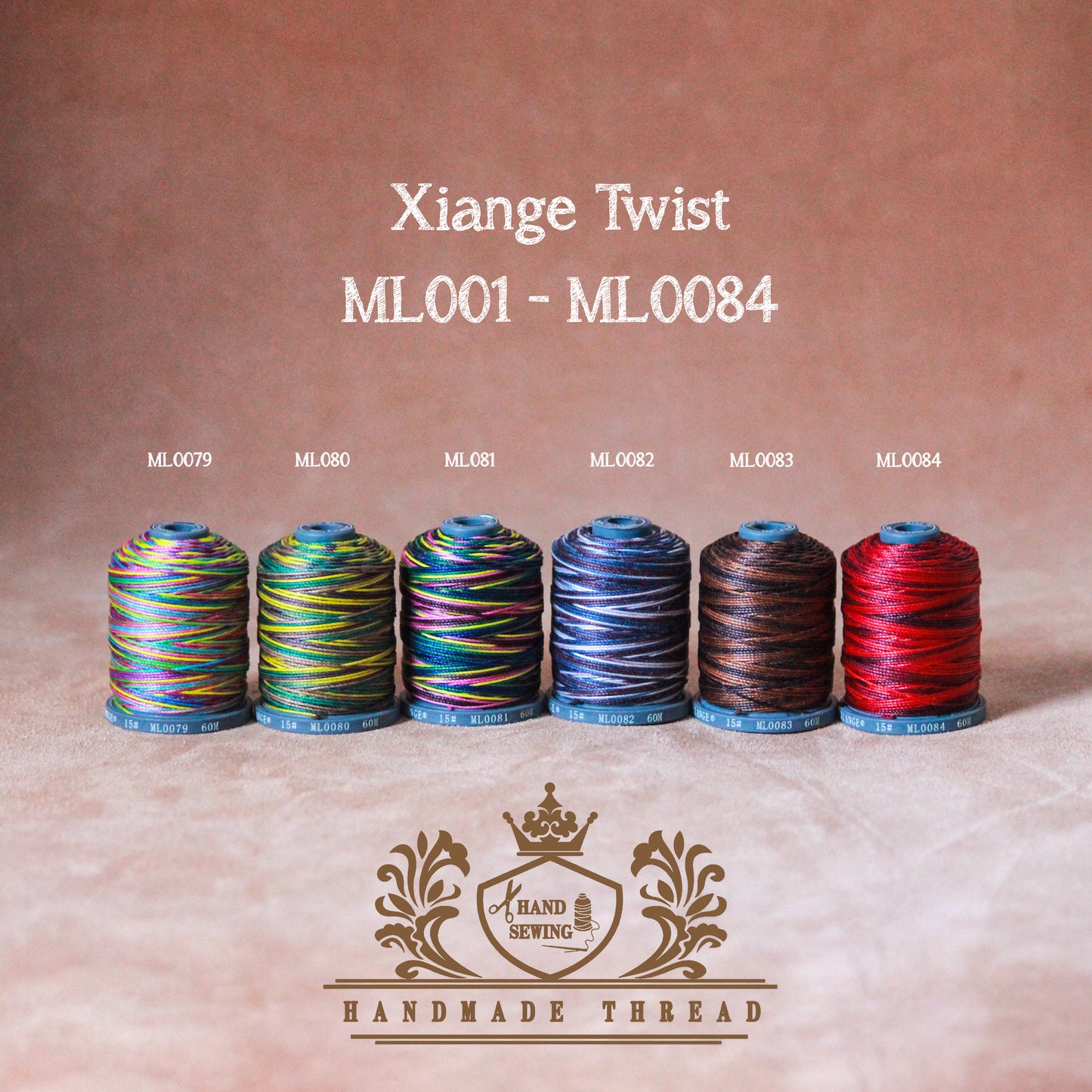 Hilo de poliéster encerado Xiange Twist | 15# 0,6mm | Bobinas de 60m