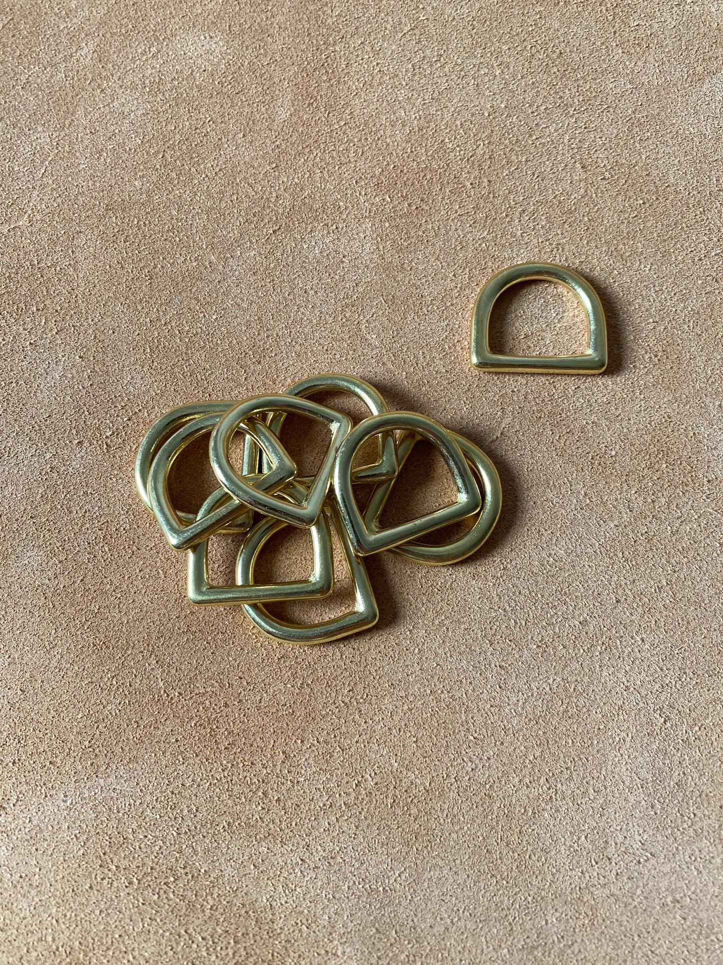 D-Ring 20 mm Durchlass, Massivmessing