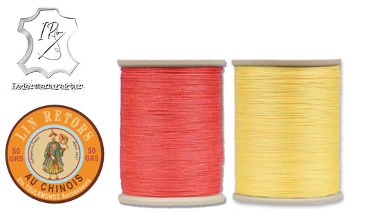PREORDER!! Twisted glazed linen thread n°24 0.57mm gewachst | 50g spool | 265m