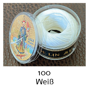 Fil de lin glacé n°40 0,43mm Leinenzwirn gewachst, 50m Kapseln