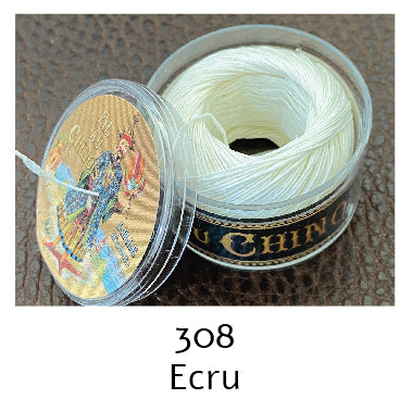 Fil de lin glacé n°40 0,43mm Leinenzwirn gewachst, 50m Kapseln
