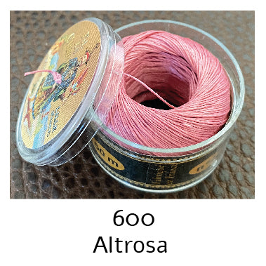 Fil de lin glacé n°40 0,43mm Leinenzwirn gewachst, 50m Kapseln