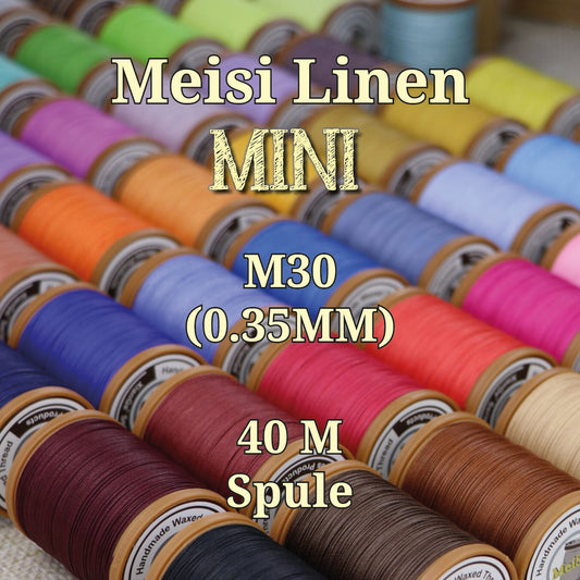 10er Set Meisi Linen MINI | M30 0,35 mm | 40 m Spule
