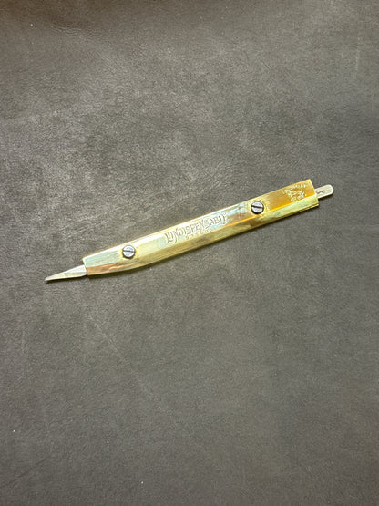 Vergez Blanchard Brass Knife including Blade. Brass Cutting Knife "L'Indispensable". For Right-Handed Users.