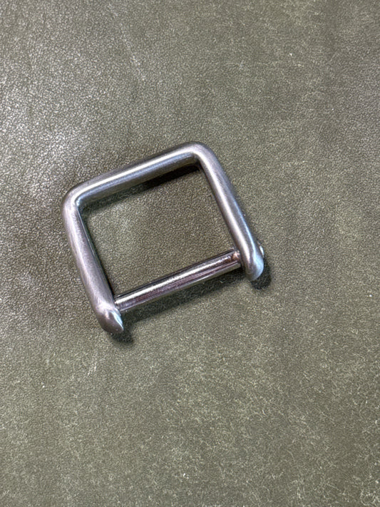 D-Ring 25 mm Durchlass, Nickel satiniert, Zink. 6 mm Stark