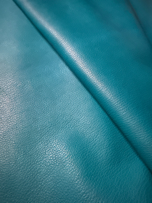 Ziegennappa Anilin Chèvre col. Turquose Türkis 1,0 mm ab ca. 0,6m2