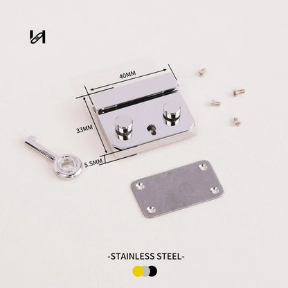 Hility Baghardware 40×33mm Stainless Steel Briefcase Lock for Luggage