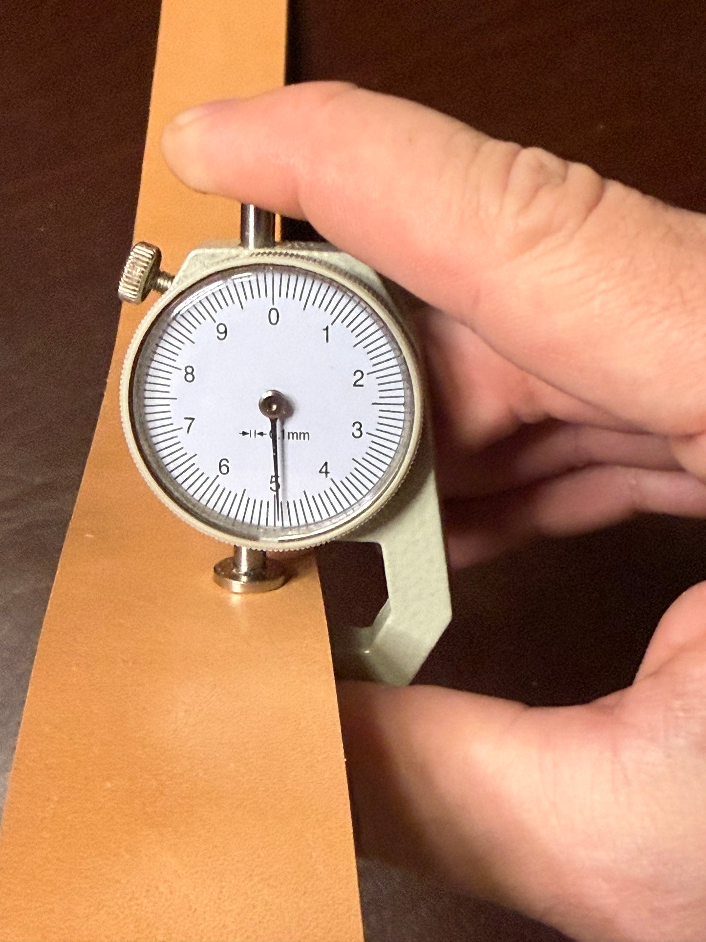 Luxe Lederriemen natur 4,8-5,2mm. Croupon. Blankleder. Col. „Natural“