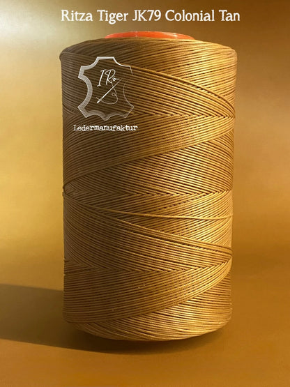 1,2 mm Ritza 25 tigre 500 m carrete | Hilo para coser cuero, encerado. Puntada a mano, hilo para coser a mano, forma plana