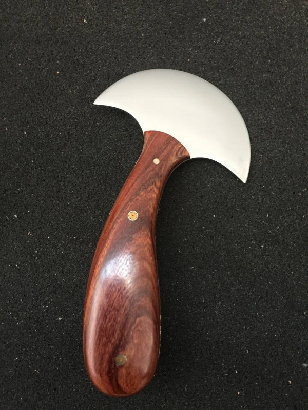 Kevin Lee Cuchillo redondo pequeño para trabajos en cuero. KL Cuchillo redondo pequeño de full-tang
