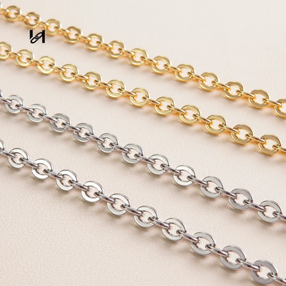Hility Baghardware 6mm Stainless Steel 3-in-1 Chain Strap for Bags