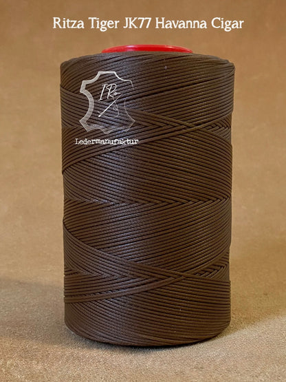 1,2 mm Ritza 25 tigre 500 m carrete | Hilo para coser cuero, encerado. Puntada a mano, hilo para coser a mano, forma plana
