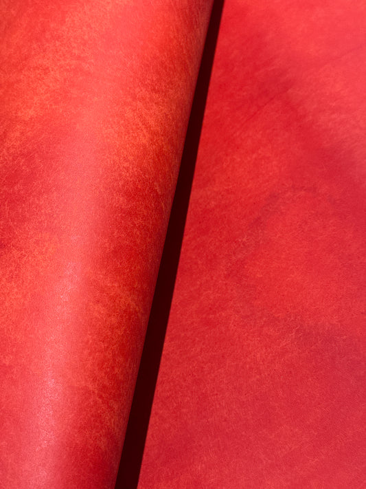 Graffiti 1,6mm geschliffenes Leder col. Red | MPG Industria