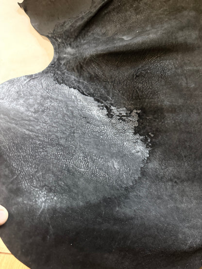 Horse leather Culatta 1,08 sqm. Col. Black. 1,8-2,0 mm