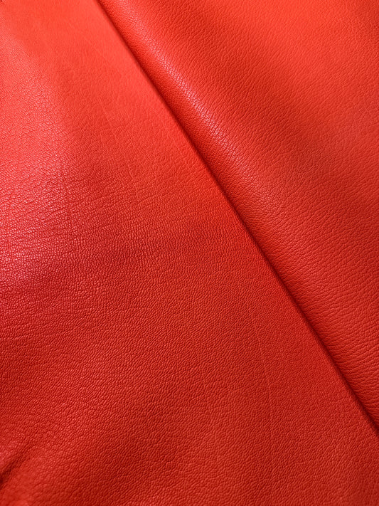 Ziegennappa Anilin Chèvre col. Orange 1,0 mm ab ca. 0,6m2