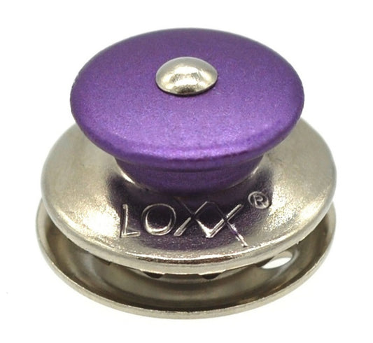 LOXX® Verschluss Standard Nickel Violett großer Kopf