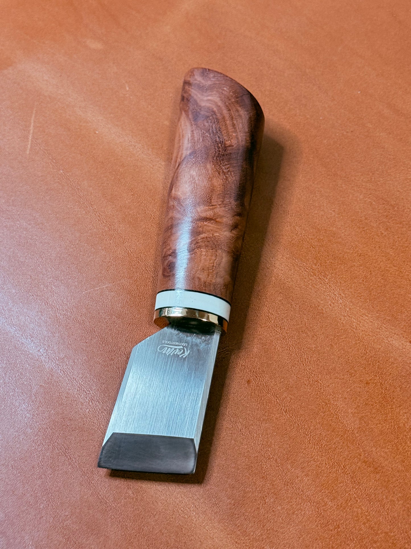 Kevin Lee knife 3 cm, for leatherwork. Japanese style cutting knife. Leather knife.